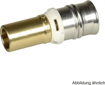 Produktbild von Alpex Press-Adapter SST/CU Messing, 16 x 15 mm