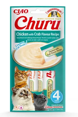Obrázek produktu pro Churu Cat Chicken with Crab Flavour Recipe 4x14g