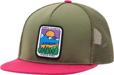 Produktbild von Always Climbing Hat - Trucker-Cap für Kletterer und Outdoor-Fans - La Sportiva, Größe:L/XL, Farbe:E47P19-Cypress/Azalea