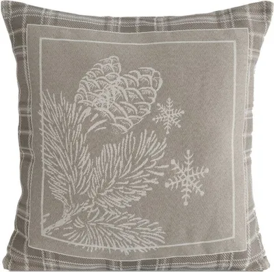 Image de Eurofirany Taie d'oreiller Noël beige 45 cm x 45 cm Décoration