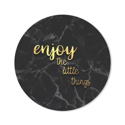 Produktbild von MuchoWow® Mauspad Mousepad Zitate - Sprichwörter - Gold - Marmor 40x40 cm - Mousepads - Maus Mat - Pad - Mausunterlage - Schreibtisch Accessoires