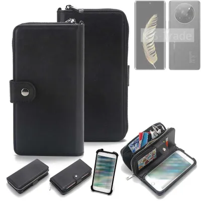 Produktbild von K-S-Trade 2in1 Handyhülle Schutzhülle kompatibel mit General Mobile GM Phoenix 5G  & Portemonnee Cover Handy Hülle Case Etui Geldbörse Wallet