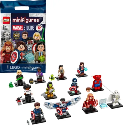 Produktbild von LEGO 71031 Minifiguren Marvel Studios Superhelden Bauspielzeug 1/12 Sammelfiguren kreative Geschenkidee für Jungen und Mädchen ab 5 Jahren (1 Stück - Stil per Zufall ausgewählt)