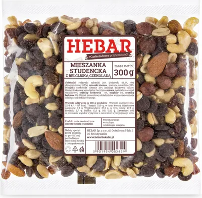 Zdjęcie produktu dla Trail mix z czekoladą - 300 G - Belgijska czekolada - Słodka i chrupiąca - Atrakcja dla gości