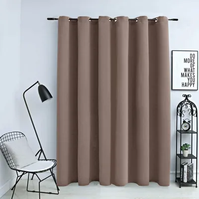 Produktbild von Möbel Verdunkelungsvorhang mit Metallösen Taupe 290 x 245 cm - Gardinen & Vorhänge 134437