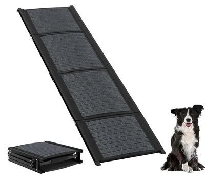 Productafbeelding van Hondenhelling auto - Inklapbaar - 157 x 43 cm - Aluminium - Tot 110 kg