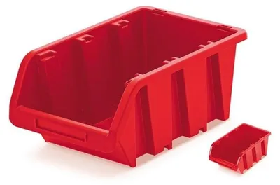 Produktbild von Sichtlagerbox Sortierbox Lagerbox Stapelbox rot NP8 Lagersystem