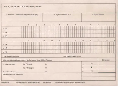 Produktbild von Formularbuch Kontrollbuch-Tageskontrollblätter für Fahrpersonal Packung mit 10 Stück