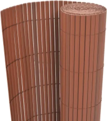 Produktbild von vidaXL Gartenzaun Doppelseitig 90x400 cm Braun