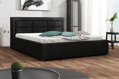 Obrázok produktu pre Manželská posteľ s roštom 140x200 PALIGEN 2 - čierna
