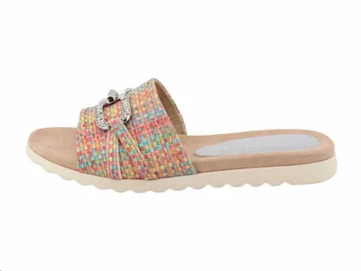 Produktbild von Tom Tailor 539049 0021 Damen Pantolette Orange - Multicolor, Rot, Gr. 38