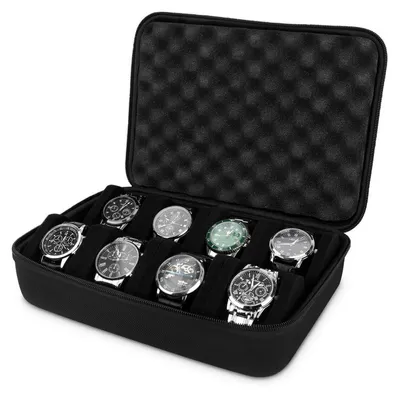 Immagine prodotto di Custodia per orologi con 8 scomparti e maniglia