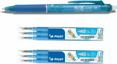 Produktbild von Frixion Clicker 0.5 hellblau + 6 Ersatzminen hellblau