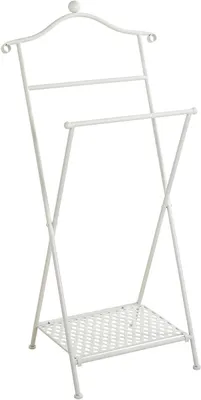 Produktbild von HAKU Herrendiener weiß gekälkt - Metall, B/H/T: 46x98x35 cm
