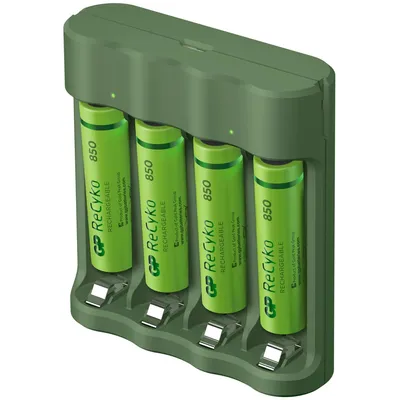 Produktbild von GP Batteries B42180AAAHC-2B4, Nickel-Metallhydrid (NiMH), AA, AAA, 4 Stück(e), Akkus/Batterien enthalten