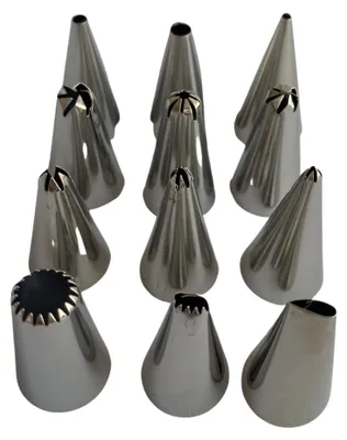 Immagine prodotto di Set di sac à poche MASTRAD, 1 l, beccucci in acciaio inossidabile, senza BPA