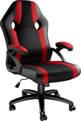 Image de Chaise gamer GOODMAN - noir/rouge