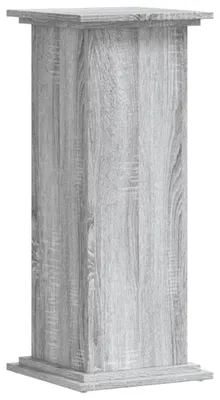 Zdjęcie produktu dla vidaXL Stojak na rośliny Szary Sonoma 33x33x80 cm Materiał drewnopochodny