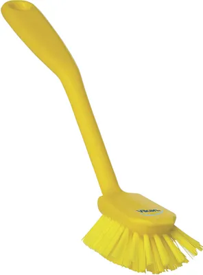 Produktbild von VIKAN Spülbürste mit Kratzkante, medium vollständig HACCP konform 6-yellow