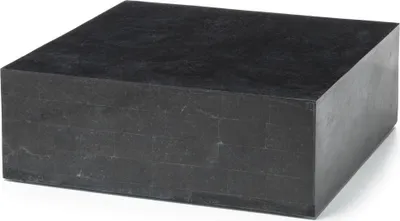 Zdjęcie produktu dla Nanay - stolik kawowy (80 x 80 x 28h) z czarnego kamienia kopalnego