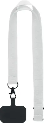 Produktbild von MidOcean - Handyhalterung Lanyard "Ameste" MO1410 (Einheitsgröße) (Weiß)