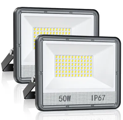 LED-Außenstrahler 50 W 5000 Lumen kaltweiß IP67 2 Stück