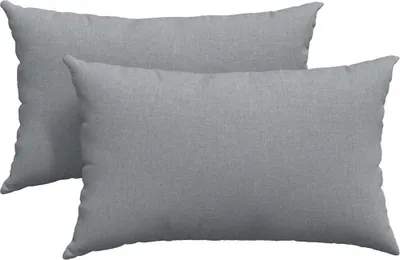 Produktbild von vidaXL Sofakissen 2 pcs Hellgrau 50 x 30 cm Stoff