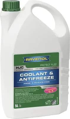 Produktbild von RAVENOL HJC Concentrate Protect FL22 Kühlmittel Kühlerfrostschutz 5L Grün Antifreeze Konzentrat