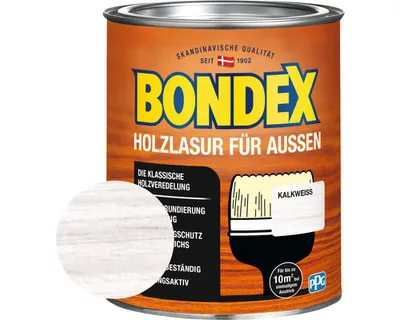 Produktbild von BONDEX Holzlasur kalkweiß 750 ml