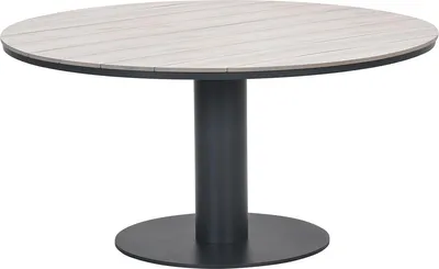 Produktbild von Garden Impressions Newton Dining Tisch - Ø150 cm - carbon black -  light teak Vironwood