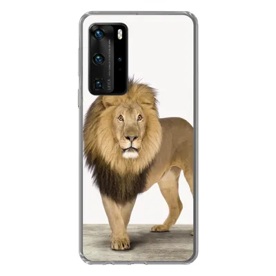 Produktbild von MuchoWow® Handyhülle Schutzhülle Hülle für Huawei P40 Pro Jungen - Löwe - Tiere - Kinder - Mädchen Silikon Softcase Handy Hülle - Schutz