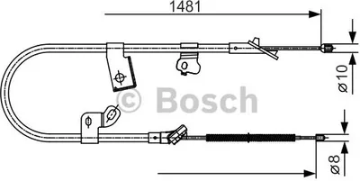 Produktbild von Bosch Seilzug, Feststellbremse  1 987 477 919