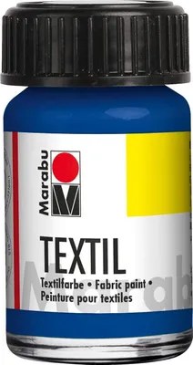 Produktbild von Marabu Textilfarbe "Textil" mittelblau 50 ml im Glas