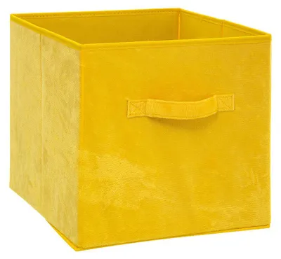 Immagine prodotto di 5five Simply Smart, scatola di immagazzinaggio con maniglia gialla 31cm x 31cm x 31cm