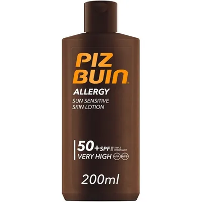 Produktbild von Piz Buin Allergy, Sonnenschutzlotion, Körper, Flasche, Feuchtigkeitsspendend, Schutz, Jeder Hauttyp, 200 ml