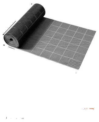Zdjęcie produktu dla Mata drenażowa, wodoodporna, z antypoślizgową powierzchnią, czarna, o wymiarach 3 x 50 stóp