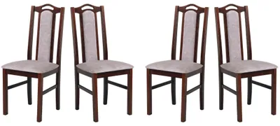 Image de CHAISE DE SALLE À MANGER - Lot de 4 Bos 9 noyer dora 22