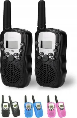 Zdjęcie produktu dla 2X Walkie-Talkie Krótkofalówki Dla Dzieci Czarny