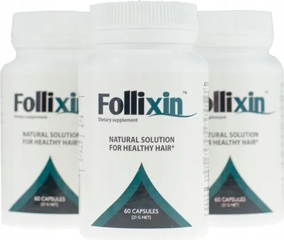 Immagine prodotto di 3x FOLLIXIN - Nuovi capelli, nuovo me - Capsule per capelli - Trattamento efficace per la caduta dei capelli