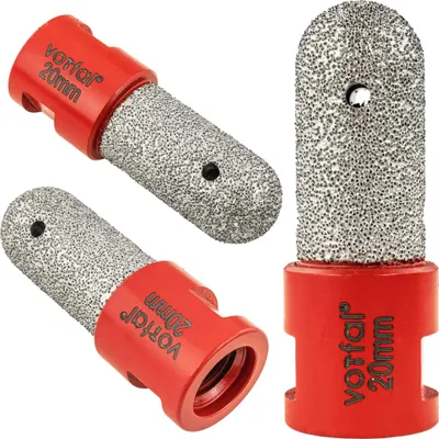 Produktbild von Diamant Fingerfräser 20 mm Rundfräser Vollbohrer Lochfräser Fliesenbohrer Fliesenfräser