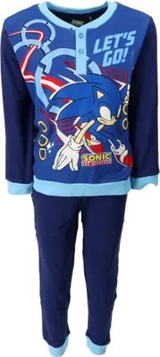 Produktbild von Sonic Pyjama – Bequemer Schlafanzug für Kinder 4 Jahre Dunkelblau