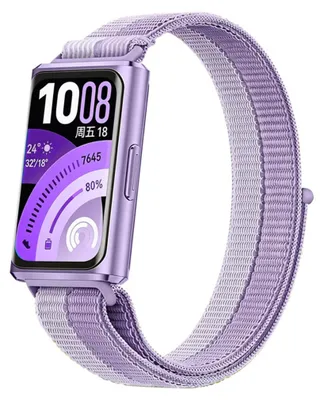 Immagine prodotto di Cinturino in nylon per smartwatch Huawei Band 11 / 11 Pro con chiusura in velcro, viola