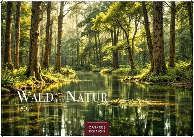 Produktbild von Wald & Natur Kalender 2027 - Wandkalender | Fotokalender Naturkalender Großformat 35x50cm - Natürliche Schönheit & Ruhe für jeden Monat .