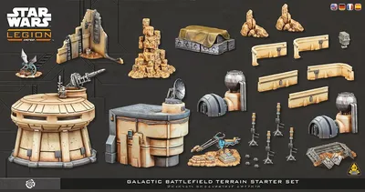 Terrain Starterset Galaktisches Schlachtfeld für Star Wars: Legion