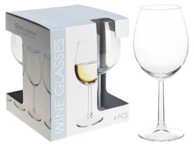 Produktbild von Koopman Weingläser Set 4 Stück 43cl - klassisches Glas BPA-frei