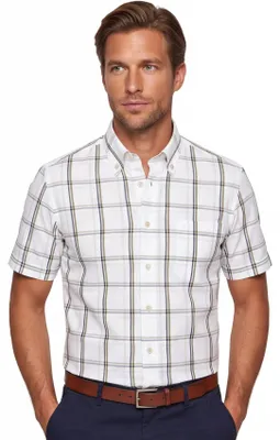 Produktbild von Overhemd Ledub Modern Fit wit geruit