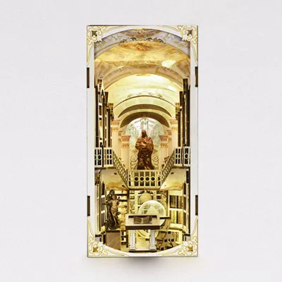 Obrázok produktu pre Library of Gods – Minicity DIY Book Nook miniatúrny domček 3D puzzle s LED osvetlením