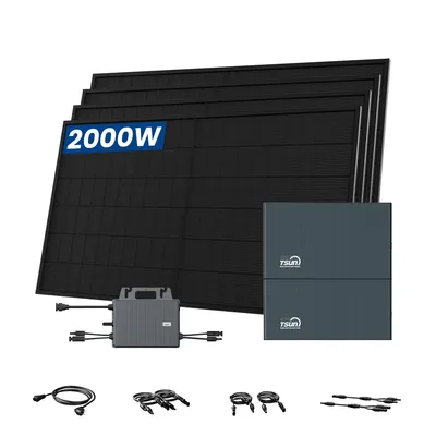 Produktbild von TSUN SolarCan DCU2000Lite Balkonkraftwerk Speicher, DB2000 Lite Erweiterungsakku, 800W Mikrowechselrichter mit 4 x 500W Bifaziale Solarmodule  0% MwSt