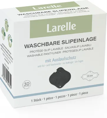 Produktbild von Larelle Slipeinlage | waschbar | mit Auslaufschutz | aus 96% Baumwolle | bis zu 100 Wäschen | umweltfreundlich