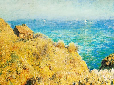 Produktbild von Claude Monet Kunstdruck Bild - Haus Des Zollwärters In Varengeville, 1882 (60 x 80 cm)